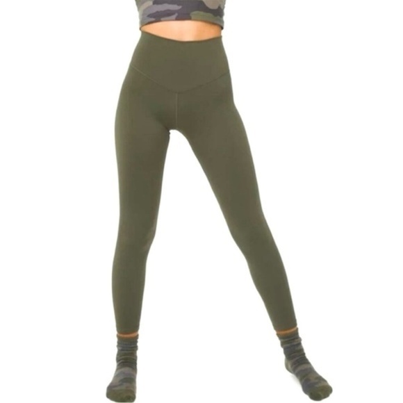New Aerie OG Full Length Leggings Green - Picture 1 of 9